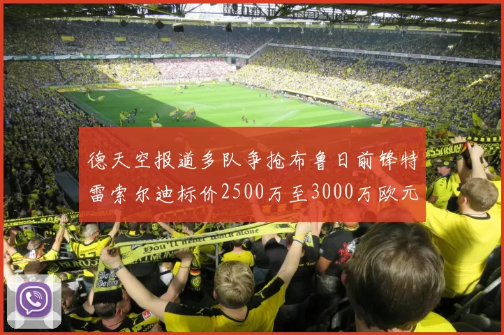 德天空报道多队争抢布鲁日前锋特雷索尔迪标价2500万至3000万欧元